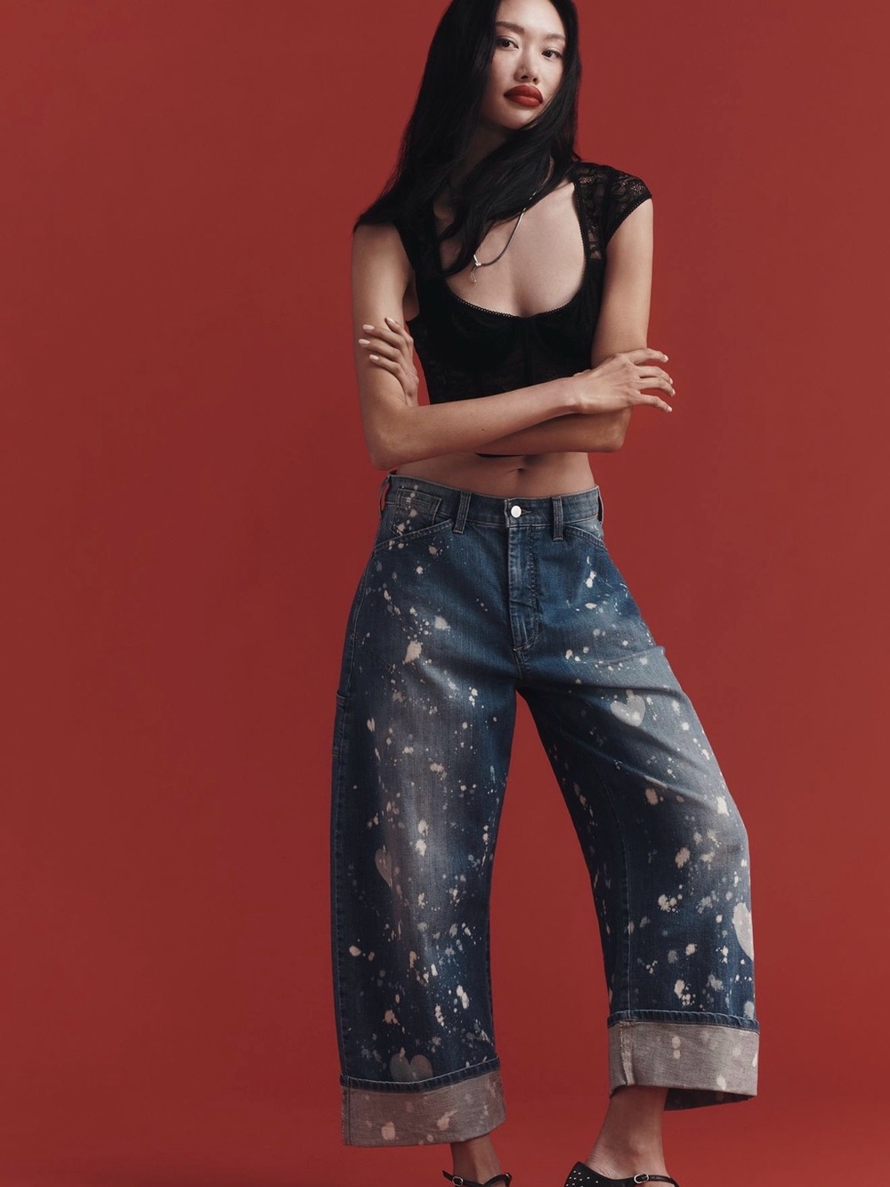 NWOT SOLD OUT Pilcro Anthropologie Kayden Carpenter Barrel Jeans - Picture 4 of 8